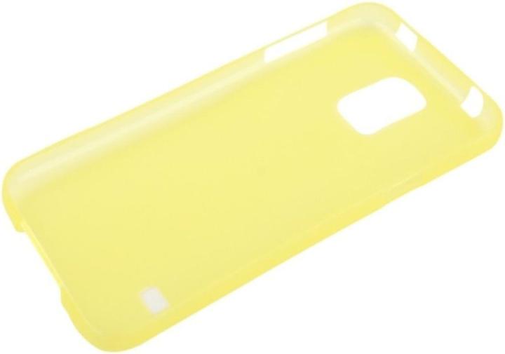 Produktbild König Design Schutzhülle Case Ultra Dünn 0,3mm für Handy Samsung Galaxy S5 mini / G800 Gelb (Samsung Galaxy S5 Mini)