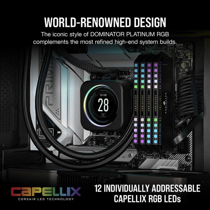 Actual product image Corsair Dominator Platinum RGB (2 x 16GB, 6000 MHz, DDR5 RAM, DIMM)