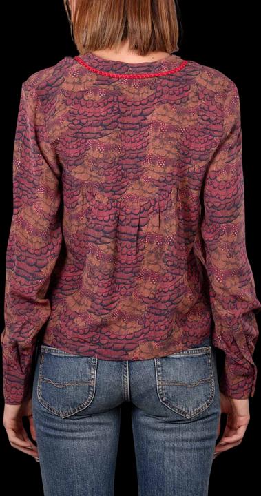 Immagine prodotto Scotch & Soda Popover Blouse Stand Collar Feather Bordeaux (M)