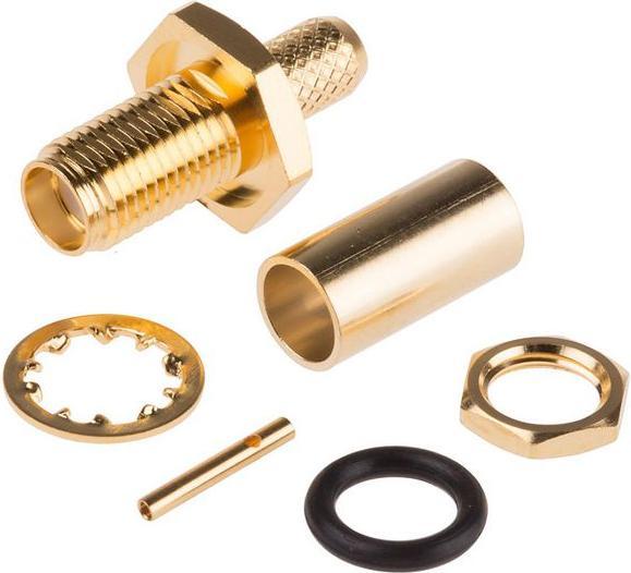 Produktbild Rs Pro Female Koaxialsteckverbinder SMA-Steckverbinder, Einbaumontage, Crimp-Anschluss, für RG58A-Ka