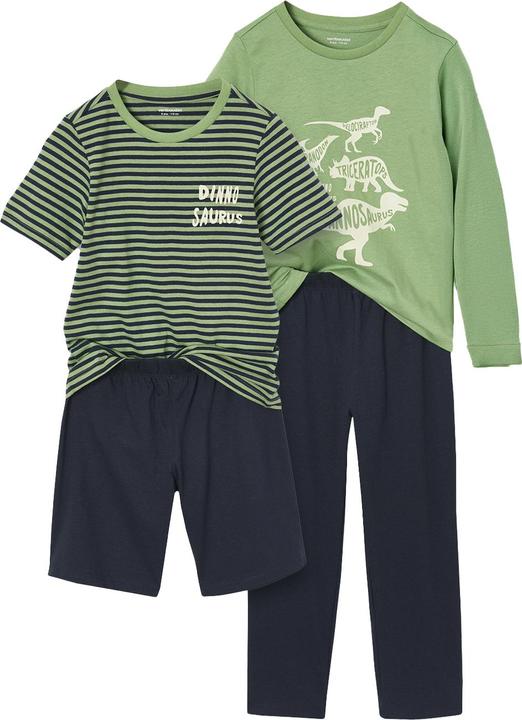 Immagine prodotto Vertbaudet 2er-Set Jungen Schlafanzüge mit Recycling-Baumwolle, kurz & lang (158)