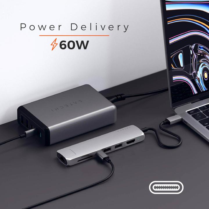 Actual product image Satechi USB-C Slim Multi-port (USB-C, 7 Ports)