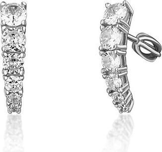 Produktbild JVD - Sparkling silver earrings with clear zircons SVLE1618XH2BISR