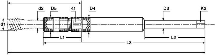 Produktbild Magni Gewindebohrerverlängerung Gr.11-330mm FORTIS