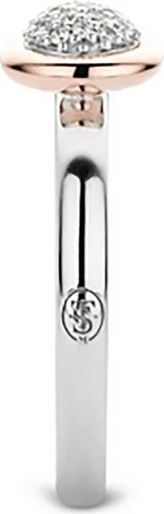 Immagine prodotto Ti Sento Milano Anello con zirconi bicolore placcato oro rosa 12102ZR (56, 925 Argento)