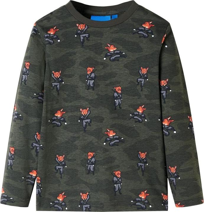 Produktbild VidaXL Kinderpyjama mit Langen Ärmeln Khaki 104,Material: 100 (104)