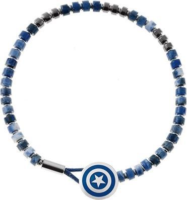 Disney Captain America Marvel Beaded Bracelet B600628QML-8.CS