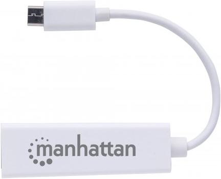 Image du produit Manhattan USB C - RJ-45, 100Base-TX (USB-C, 1 Ports)