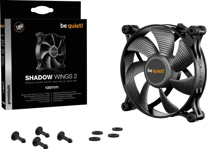 Image du produit be quiet! Ailes d'ombre 2 (120 mm, 1 x)
