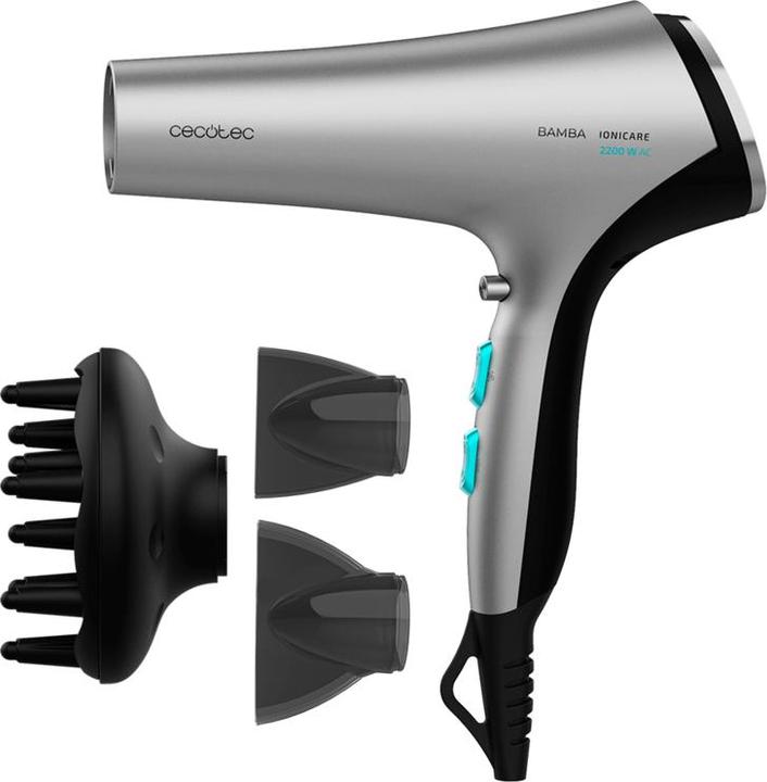 Produktbild Cecotec Bamba IoniCare 5320 Flashlook Black Hair Dryer 2200W with Two Concentrators and a Diffuser Ion Techn