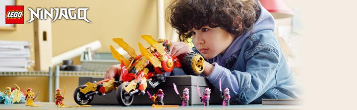 Actual product image LEGO Kai's gold dragon raider (71773, LEGO Ninjago)