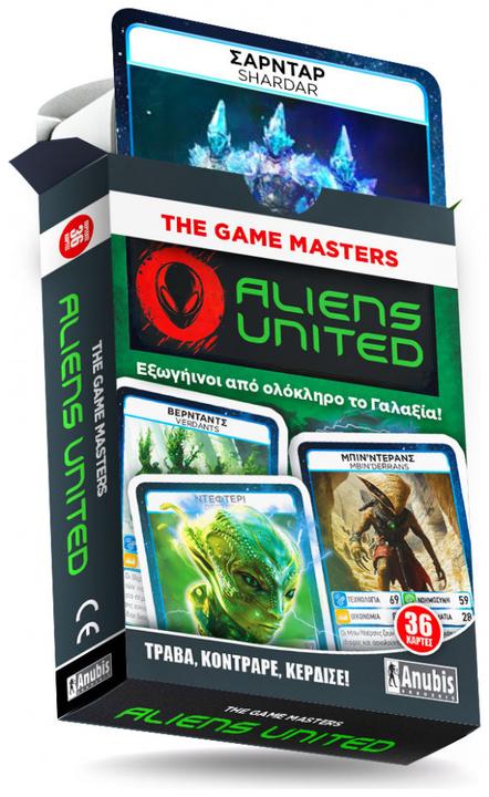Produktbild The Game Masters: Aliens United (Εξωγήινοι από Ολόκληρο το Γαλαξία) 36 Κάρτες