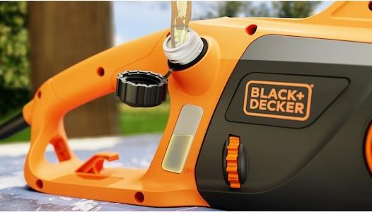 Produktbild Black & Decker 2200 Watt Kettensäge, 45cm Schwertlänge, werkzeugloser Kettenspanner (Elektro Kettensäge)