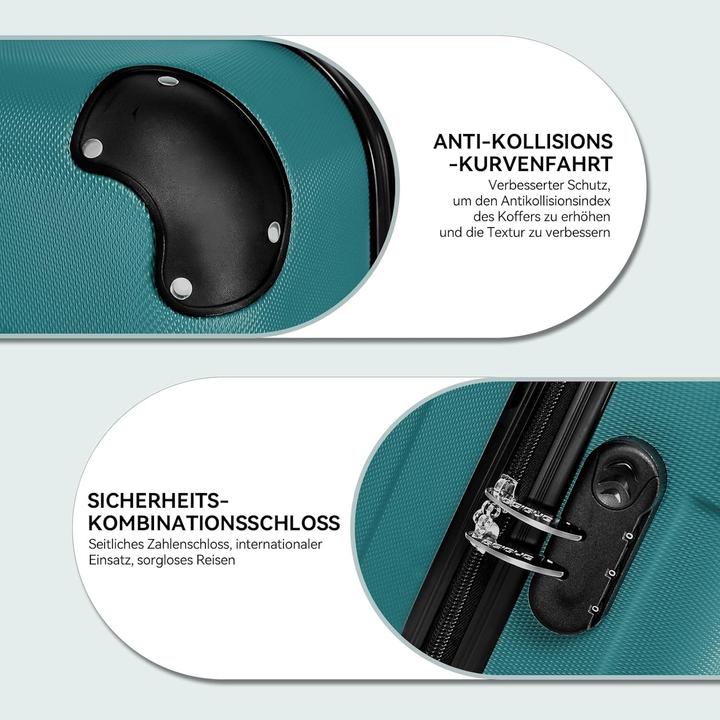 Produktbild Beibye Hartschalen Handgepäckkoffer mit Zwillingsrollen (38 l, Handgepäck (bis 50l))