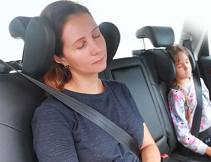 Produktbild Werkstein Autositz Leder Kopfstütze, Nackenkissen