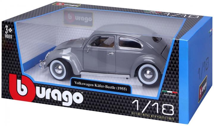 Image du produit Bburago 18/12029 Metal scale 1:18 Official Volkswagen Kafert-Beetle 1955 gray