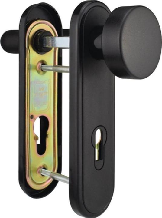 Actual product image Bever Fire protection set 81PR plastic bw for door thickness 40-57 mm PZ rounded DIN left / right (Door handle)