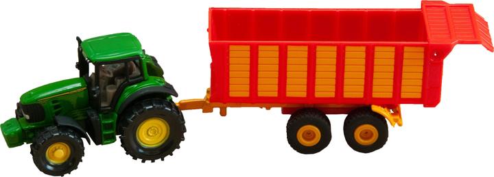 Produktbild Siku 1650 John Deere mit Ladewagen 1:72