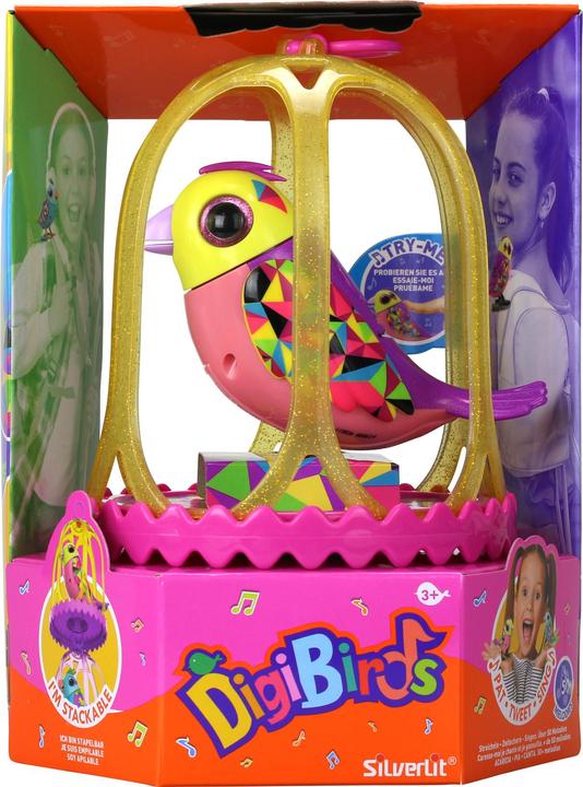 Actual product image Komelon SILVERLIT interactive bird with cage Digibirds