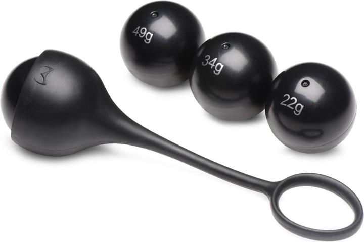Actual product image Master Series Cock Dangler Silicone Penis Strap with Weights (3.60 cm)
