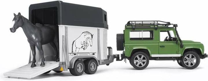Produktbild Bruder Land Rover Defender mit Pferdeanhänger