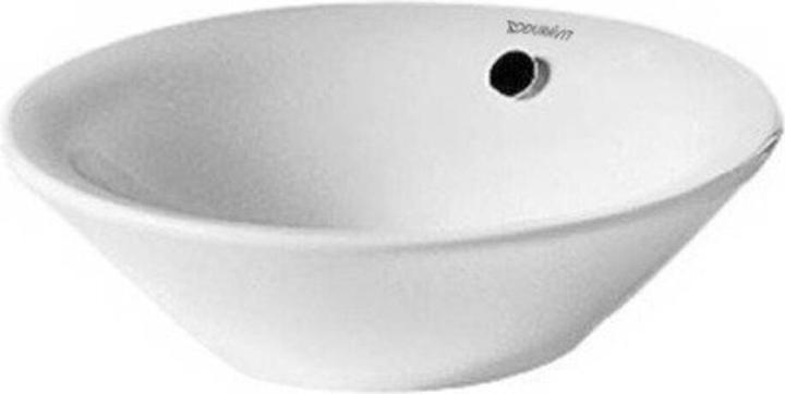 Duravit Aufsatzbecken STARCK 1 m ÜL o HLB ohne Hahnloch d= 330mm* weiss (Aufsatzspülbecken, 33 cm, 33 cm)