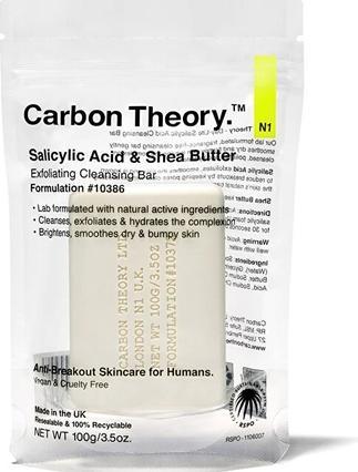 Actual product image Carbon Theory Salicylic Acid & Shea Butter (Exfoliating Cleansing Bar) 100 g (Cleaning cloths)