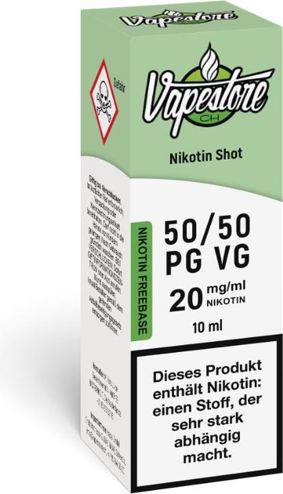 Produktbild Vapestore Freebase Nikotin Shot 50VG/50PG