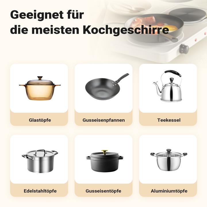 Image du produit Wiltec Doppelkochplatte