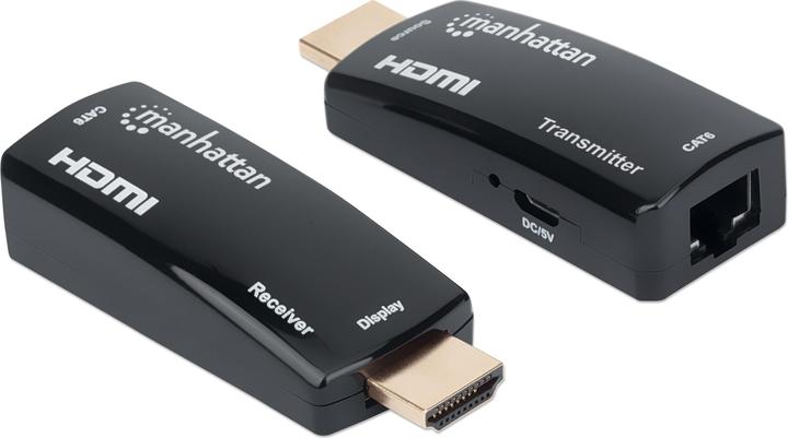 Image du produit Manhattan HDMI zu RJ45 (Micro USB, RJ45, HDMI, 2.70 cm)