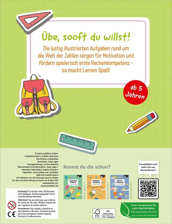 Produktbild Erstes Lernen mit Spass - Erstes Rechne (Deutsch)