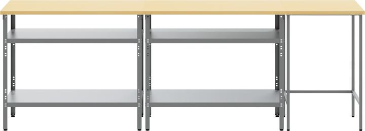 Produktbild VidaXL 3-teiliges Werkbank-Set aus grauem Stahl