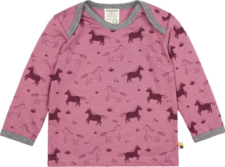 loud + proud Shirt Druck Pferd grape (74)