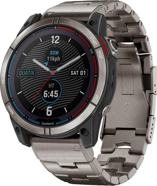 Garmin quatix 7X Sapphire Solar Titan« GPS Marine Smartwatch (51 mm)