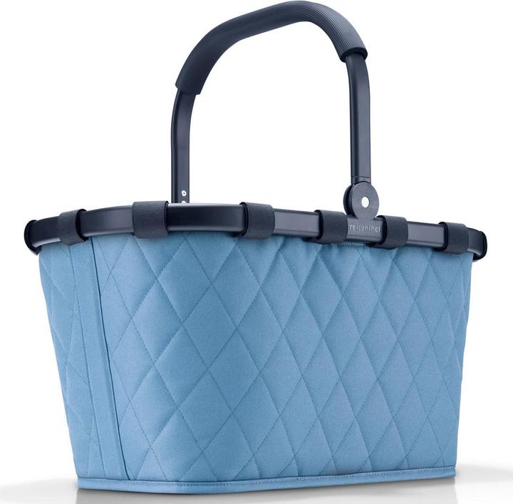 Produktbild reisenthel carrybag frame rhombus blue – Stabiler Einkaufskorb mit viel Stauraum und praktischer Inn