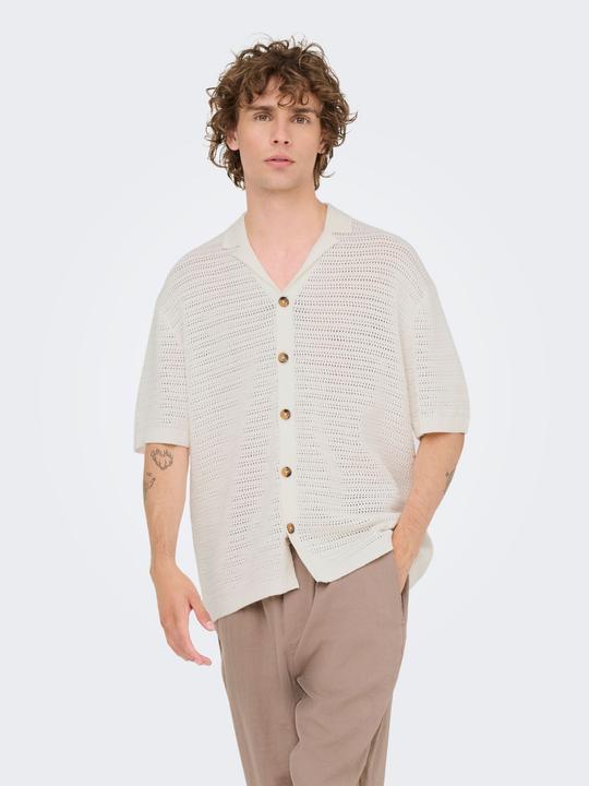 Actual product image Only & Sons ONSTHIAGO Gestricktes Polo-Hemd Polo (L)
