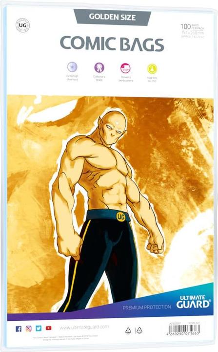 Produktbild Ultimate Guard Comic Bags Golden Size (100)