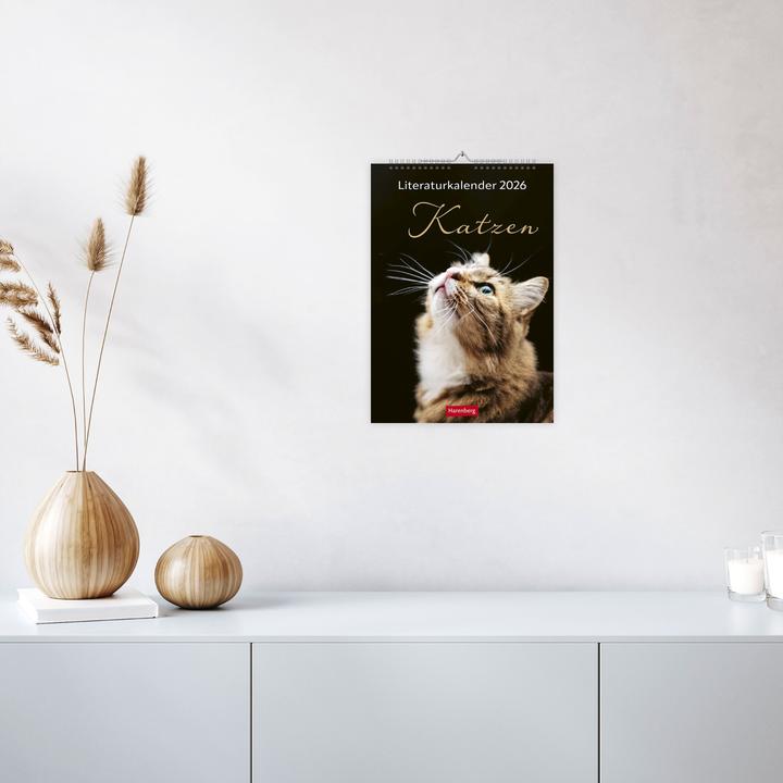 Actual product image Harenberg Literaturkalender Katzen Wochen-Kulturkalender 2026 (German)