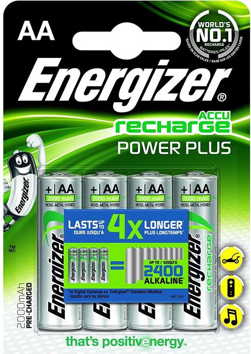 Produktbild Energizer Recharge Power Plus (4 Stk., AA, 2000 mAh)