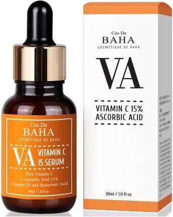 Cos de Baha Vitamin C Serum 30ml Ascorbic Acid 15% with Panthenol (30 ml)