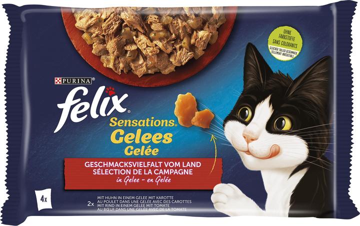 Felix sensation Gelée manzo & pollo (Adulto, 4 pz., 340 g)