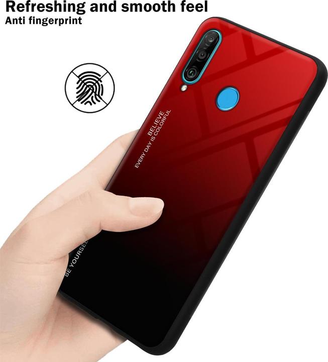 Immagine prodotto Cadorabo Copertura in vetro TPU 2 colori (Huawei P30 Lite)
