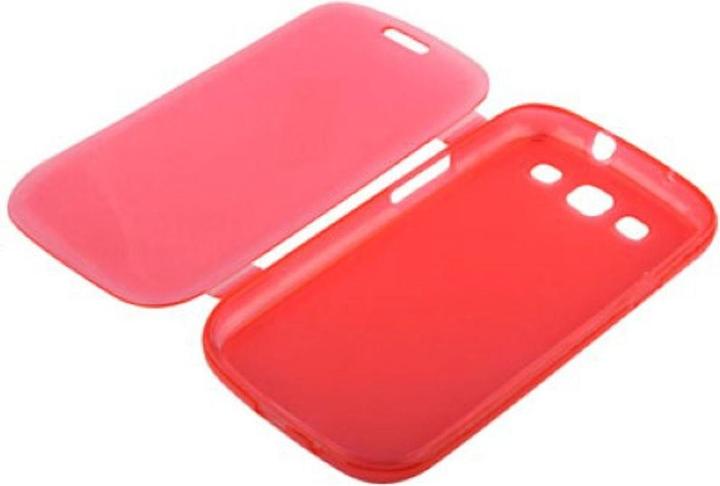 Produktbild König Design Handyhülle Flip Quer für Handy Samsung Galaxy S3 Rot (Samsung Galaxy S3, Samsung Galaxy S3 Neo)