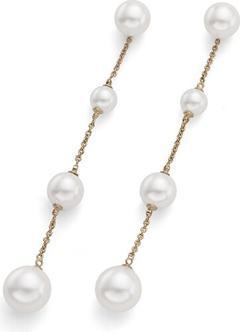 Oliver Weber Collection Oliver Weber - Oceanides 23080G long gold-plated pearl earrings