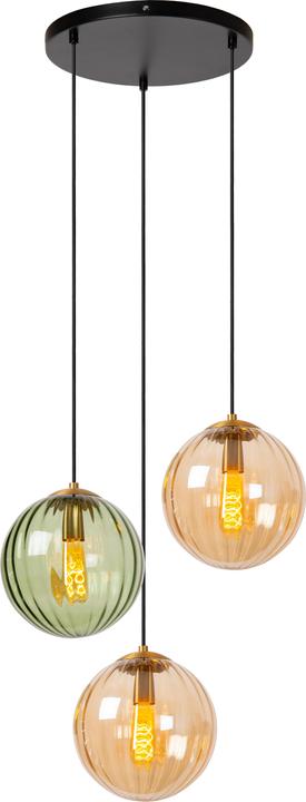 Produktbild Lucide MONSARAZ - Pendelleuchten - Ø 35 cm - 3xE27 - Grün 45493/03/33 (E27)