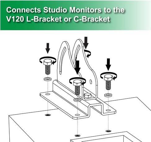 Actual product image Isoacoustics V120 50x107 adapter (1 pcs., Wall installation)