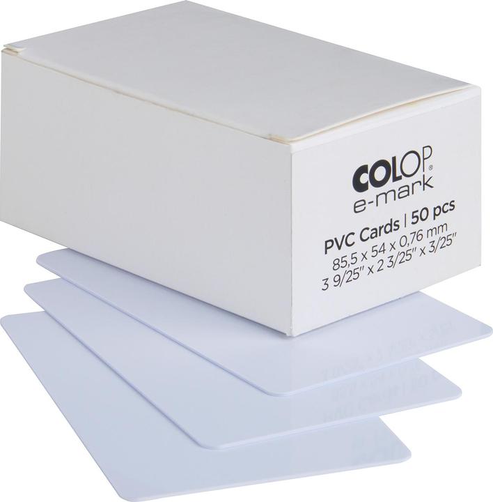 Produktbild Colop Etiketten PVC Karten 85.5 x 54 mm, 50 Stück