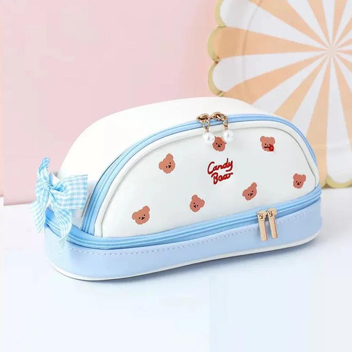 Produktbild Only-Bags.Store Federmäppchen, grosses Fassungsvermögen, Stiftebox, Beutelhalter, Box, Büro, Schulbedarf für Kinder