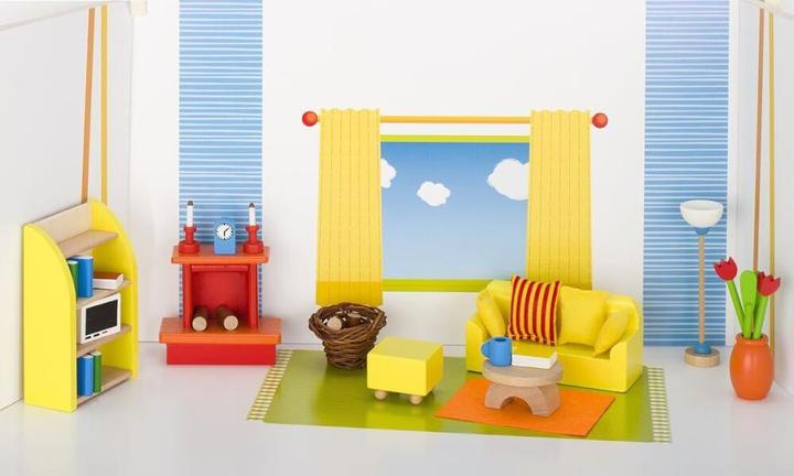 Produktbild Goki Puppe Haus Möbel Wohnzimmer