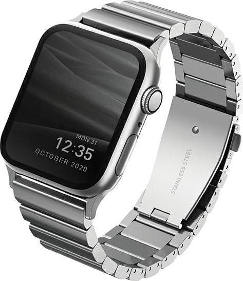 Productafbeelding Uniq pasek Strova Apple Watch 42/44/45/ 49mm Series 1/2/3/4/5/6/7/8/SE/SE2/Ultra roestvrij staal sre (Roestvrij staal)